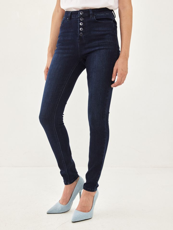 מכנסי ג’ינס SKINNY PROMO בצבע ג’ינס כהה