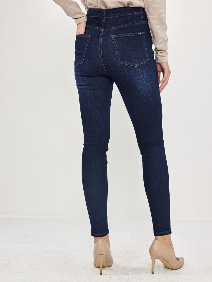 מכנסיים ג’ינס SKINNY PROMO בצבע כחול דיו