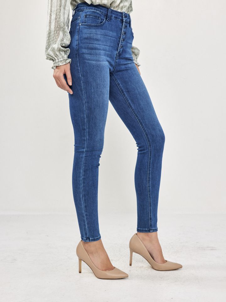 מכנסיים ג’ינס SKINNY PROMO בצבע ג’ינס