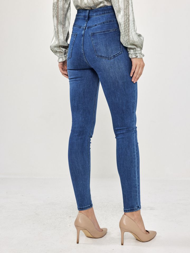 מכנסיים ג’ינס SKINNY PROMO בצבע ג’ינס