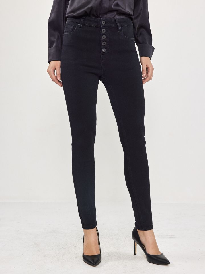 מכנסיים ג’ינס SKINNY PROMO בצבע ג’ינס שחור