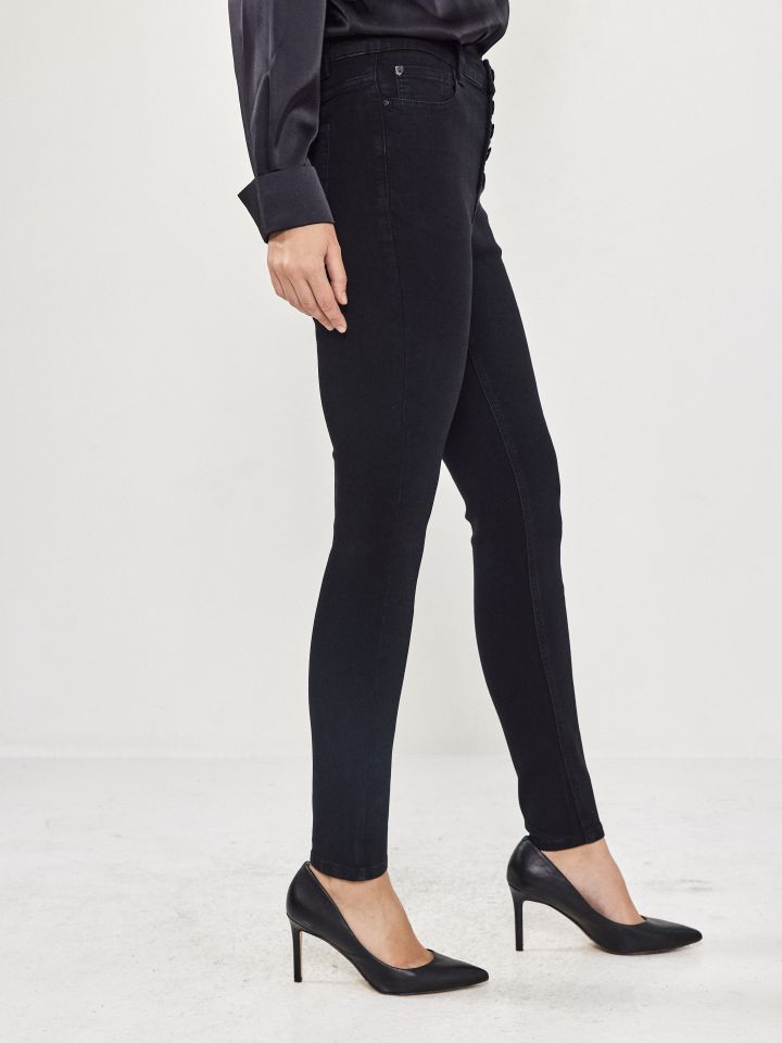 מכנסיים ג’ינס SKINNY PROMO בצבע ג’ינס שחור