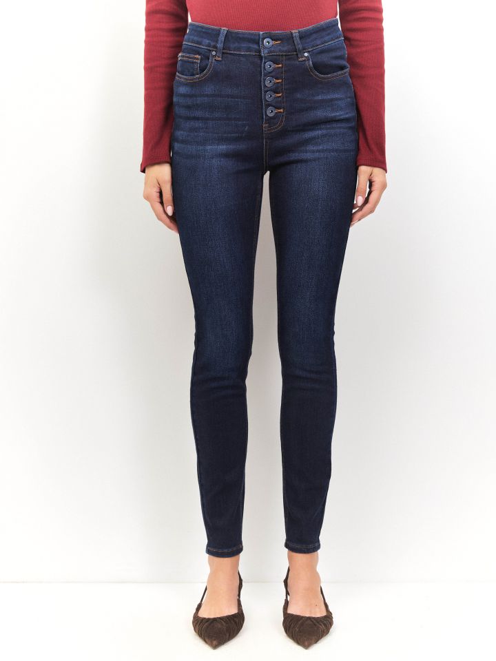 מכנסיים גינס PROMO SKINNY בצבע כחול דיו