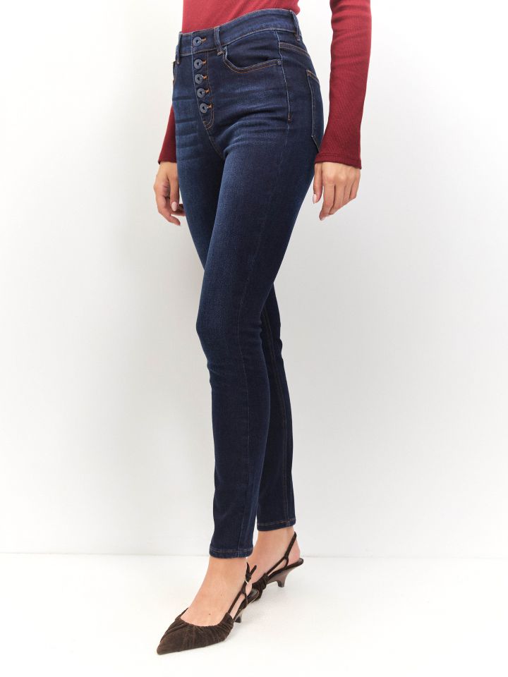 מכנסיים גינס PROMO SKINNY בצבע כחול דיו