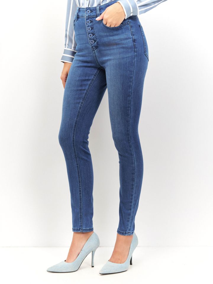 מכנסיים גינס PROMO SKINNY בצבע ג’ינס
