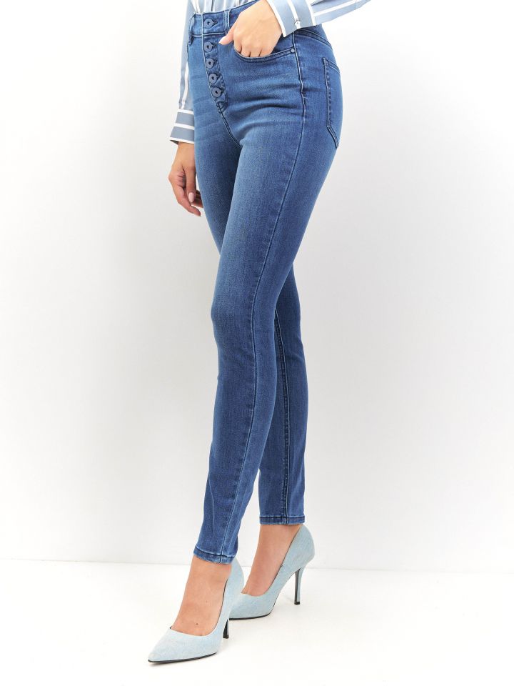 מכנסיים גינס PROMO SKINNY בצבע ג’ינס