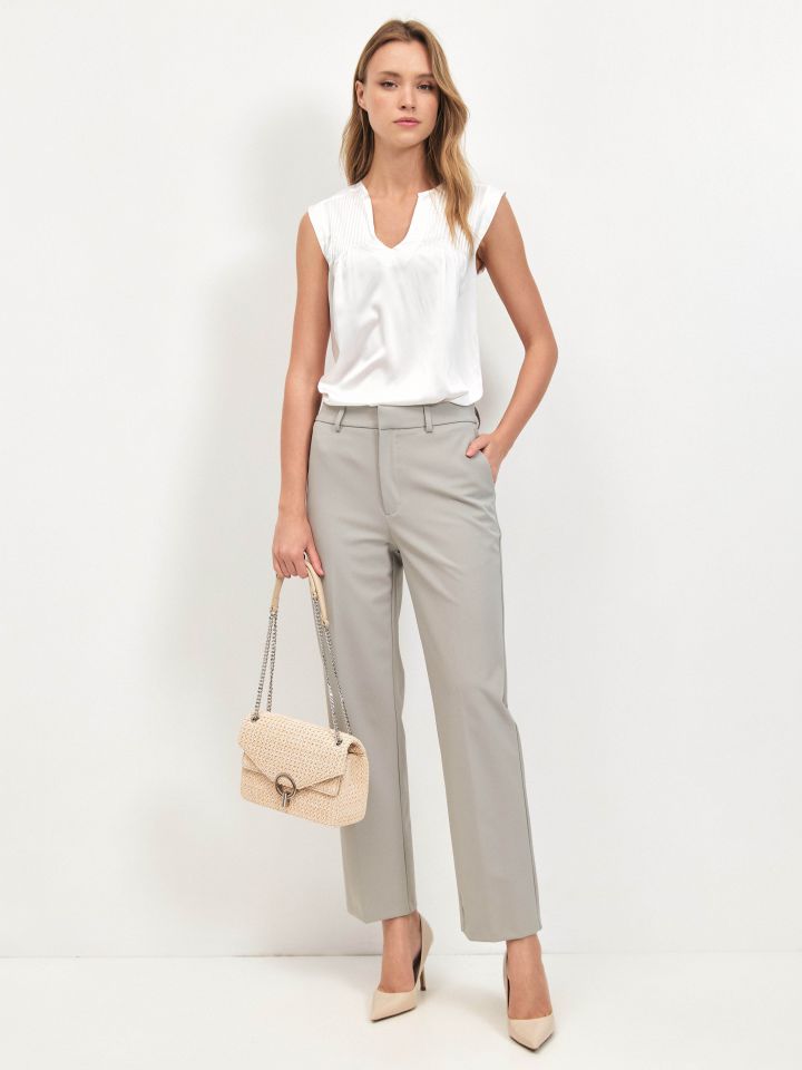 מכנסיים  LINOR בצבע אפור