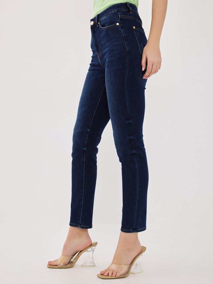 מכנסיים ג’ינס ארוך PROMO בצבע ג’ינס כהה