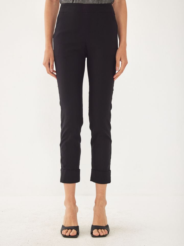 מכנסי בן גלים מנג’ט חלק PROMO בצבע שחור