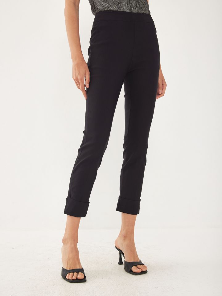 מכנסי בן גלים מנג’ט חלק PROMO בצבע שחור