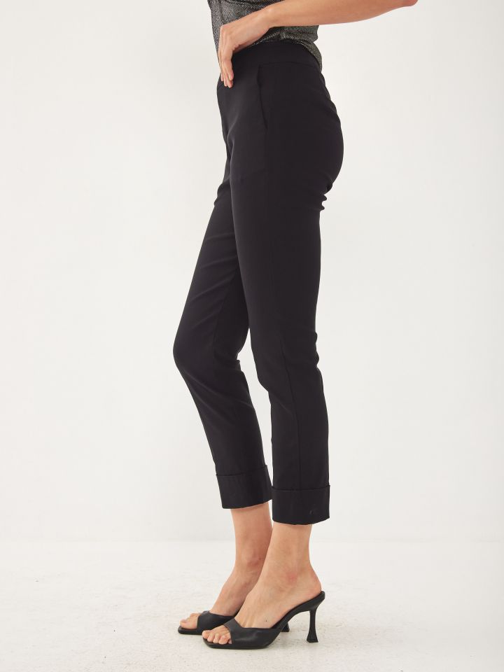 מכנסי בן גלים מנג’ט חלק PROMO בצבע שחור