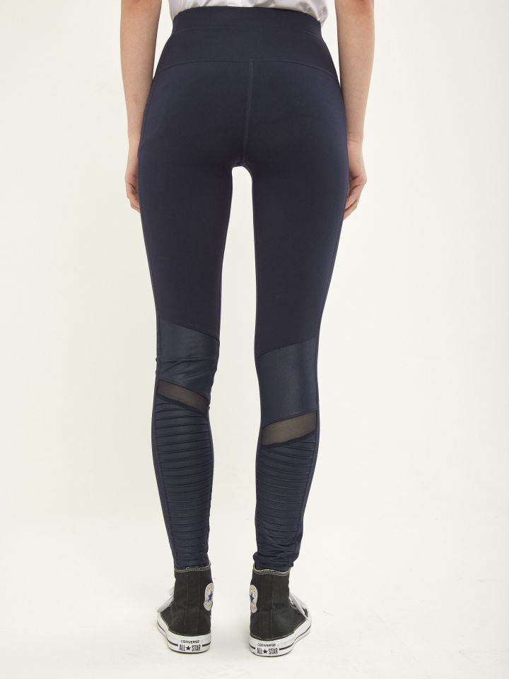 מכנסי טייץ תיפורים SPORT MORAN בצבע כחול דיו