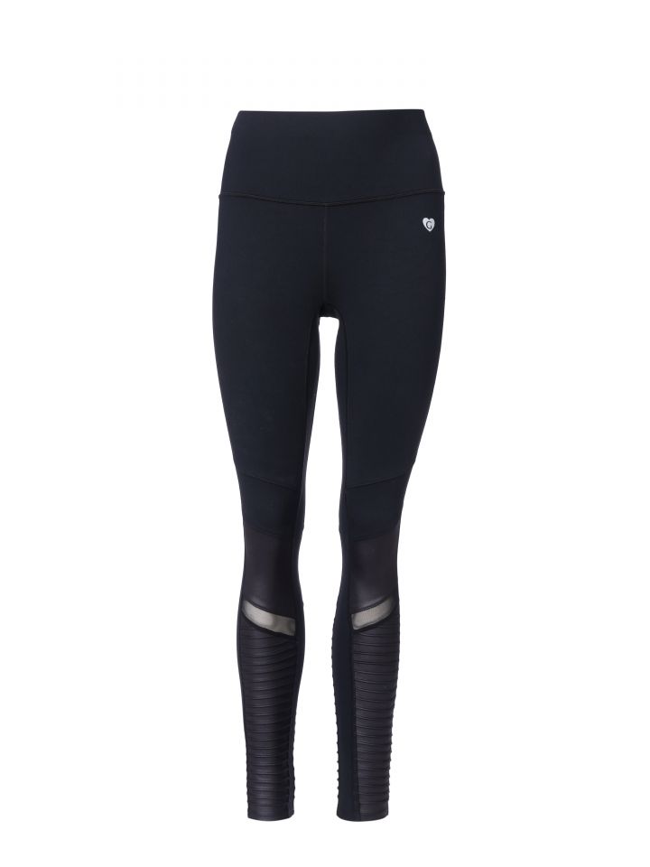 מכנסי טייץ תיפורים SPORT MORAN בצבע שחור