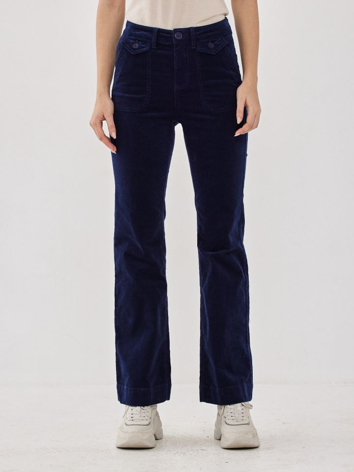 מכנס קורדרוי בצבע כחול ויקטוריה