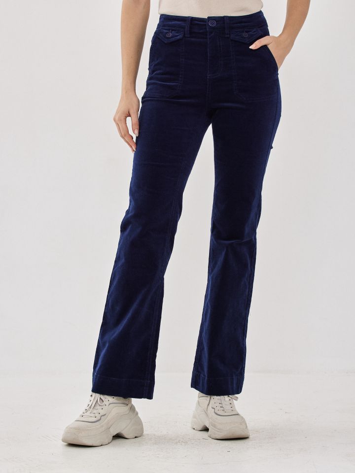 מכנס קורדרוי בצבע כחול ויקטוריה