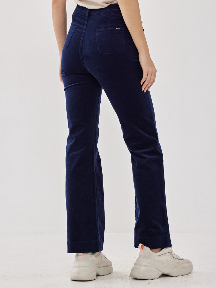 מכנס קורדרוי בצבע כחול ויקטוריה