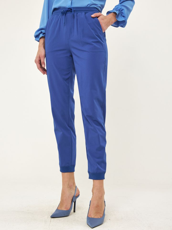 מכנסי גומי במותן PROMO בצבע כחול דיו