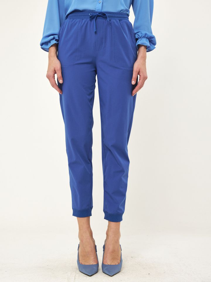 מכנסי גומי במותן PROMO בצבע כחול דיו