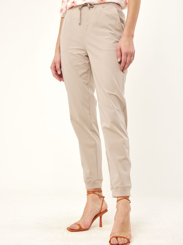 מכנסי גומי במותן PROMO בצבע בייז’