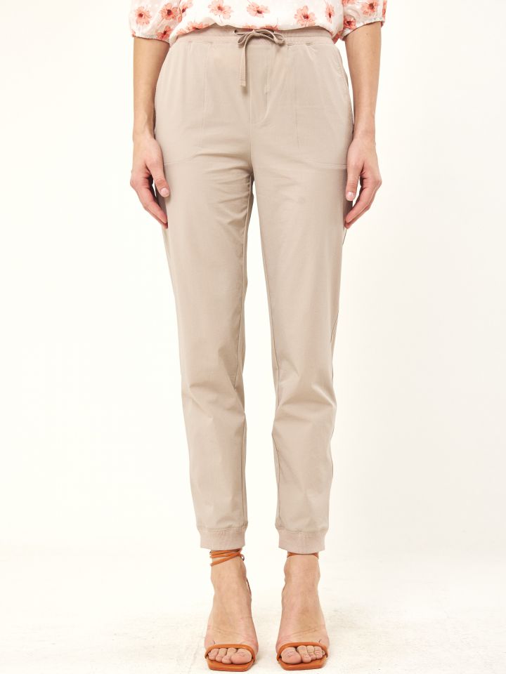 מכנסי גומי במותן PROMO בצבע בייז’