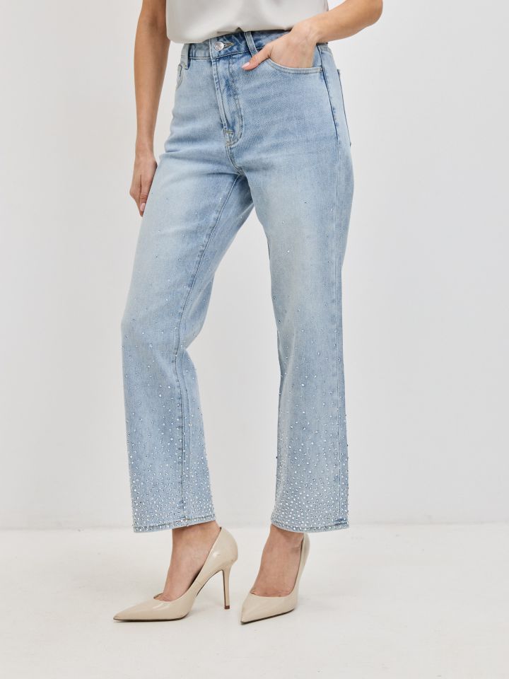 מכנסיים ג’ינס 8/9 בצבע ג’ינס בהיר