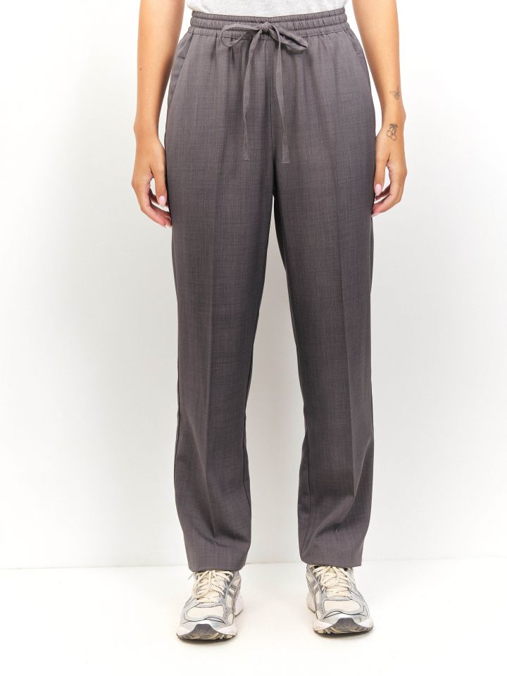 מכנסיים שרוך PROMO כיס אחורי בצבע אפור