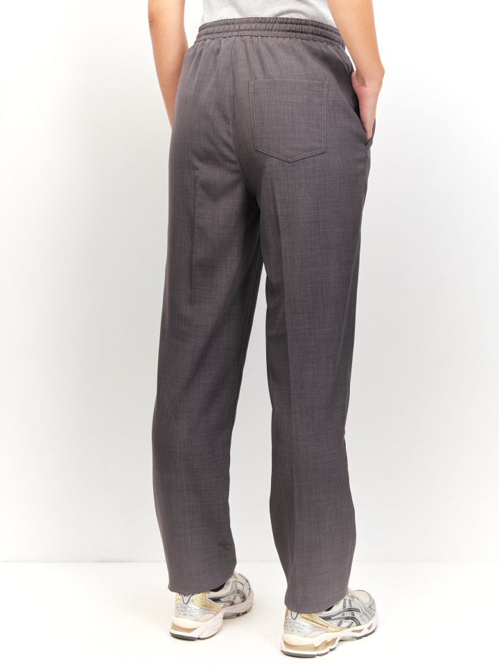 מכנסיים שרוך PROMO כיס אחורי בצבע אפור