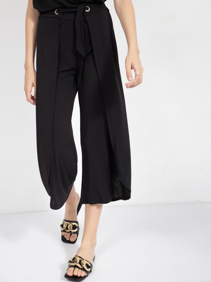 מכנסי קשירה MILAO בצבע שחור