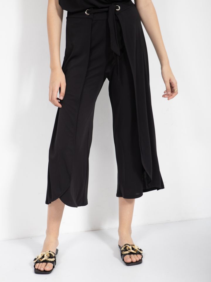 מכנסי קשירה MILAO בצבע שחור