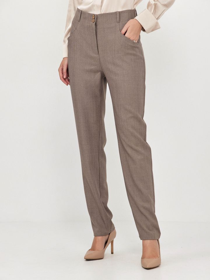 מכנסיים כיסים PARIS בצבע בייז’