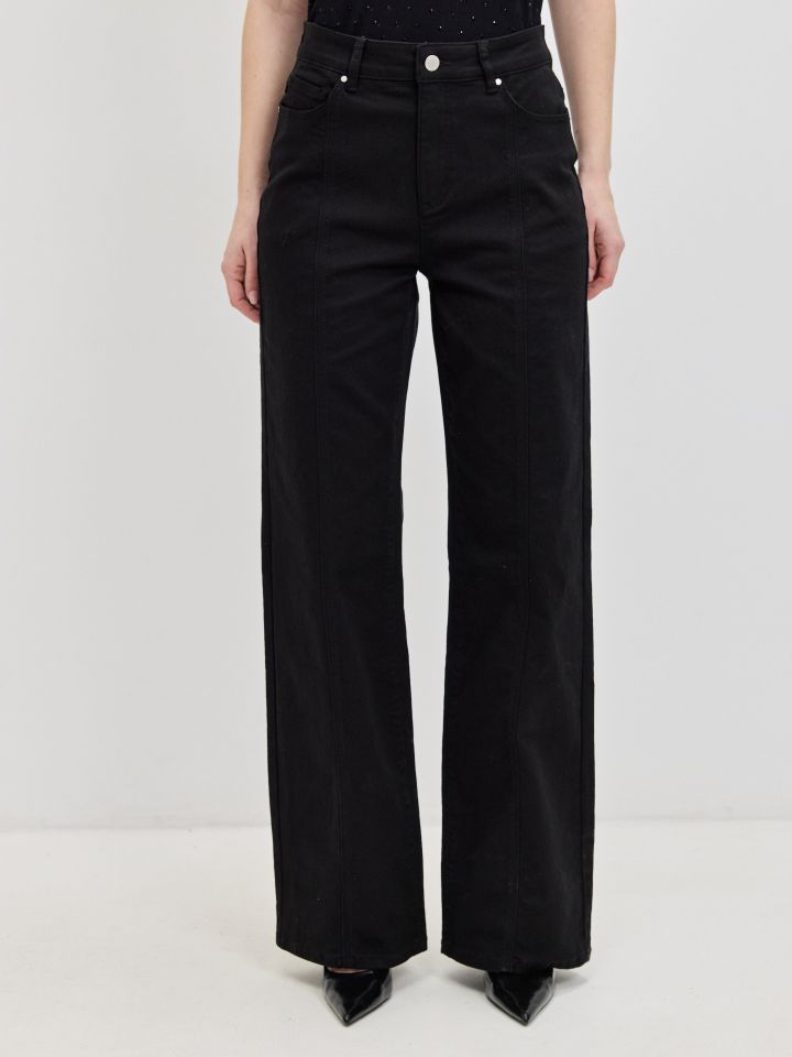 מכנסיים דריל  SHIRA בצבע שחור