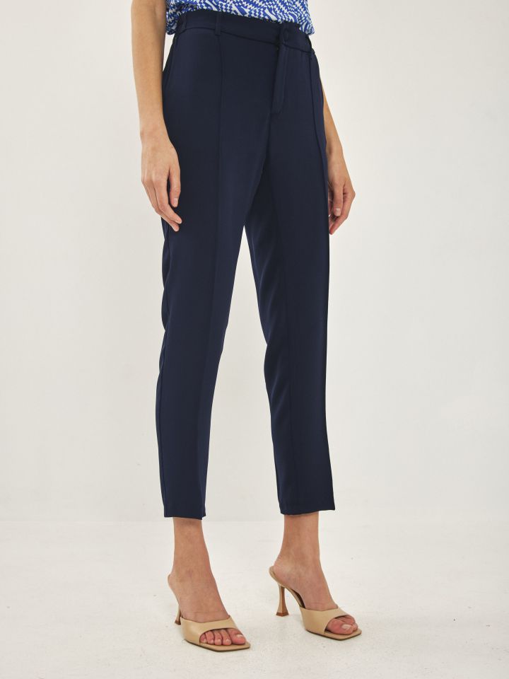 מכנסי גומי מאחור PROMO בצבע נייבי