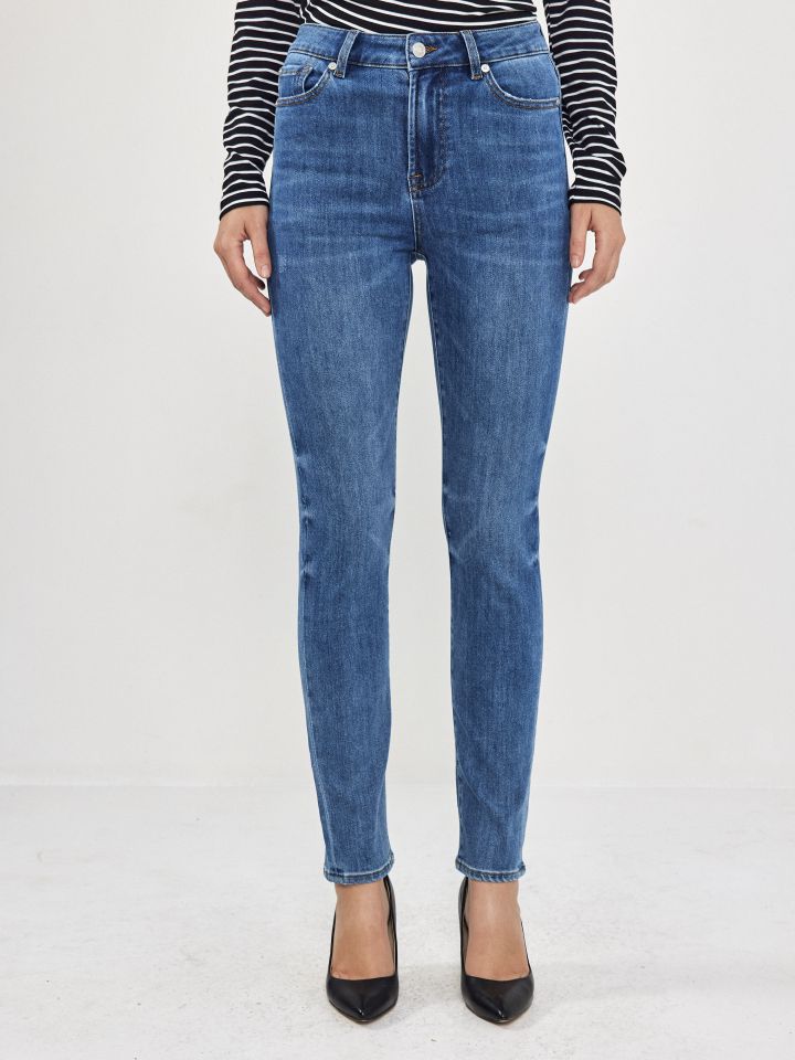 מכנסיים ג’ינס סקיני  PROMO בצבע ג’ינס