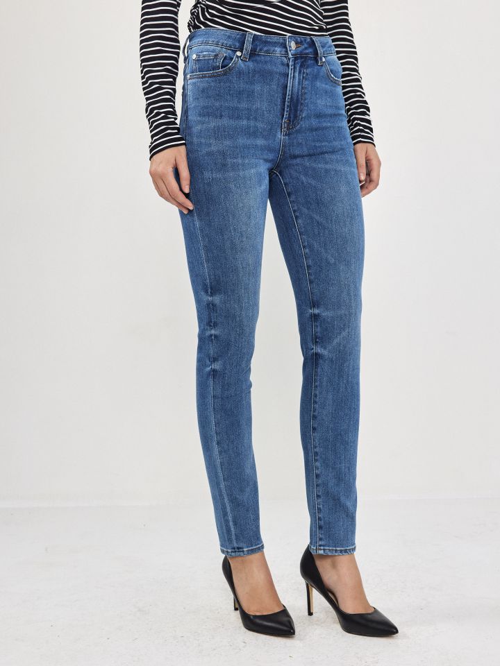 מכנסיים ג’ינס סקיני  PROMO בצבע ג’ינס