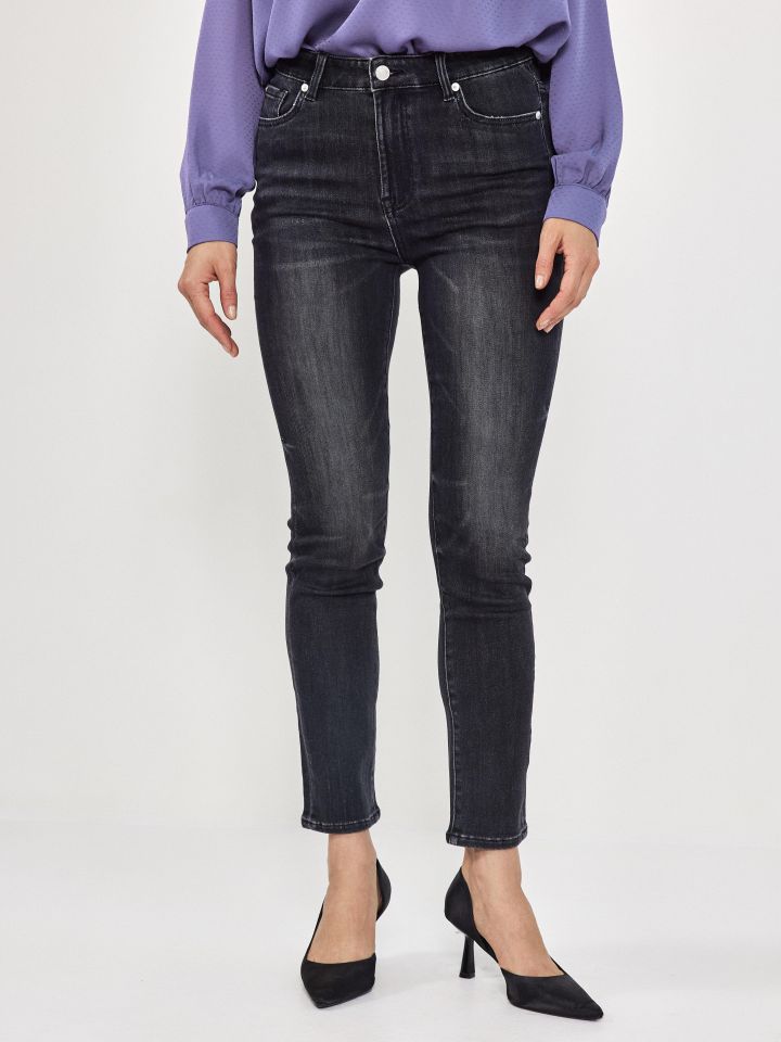 מכנסיים ג’ינס סקיני  PROMO בצבע ג’ינס שחור