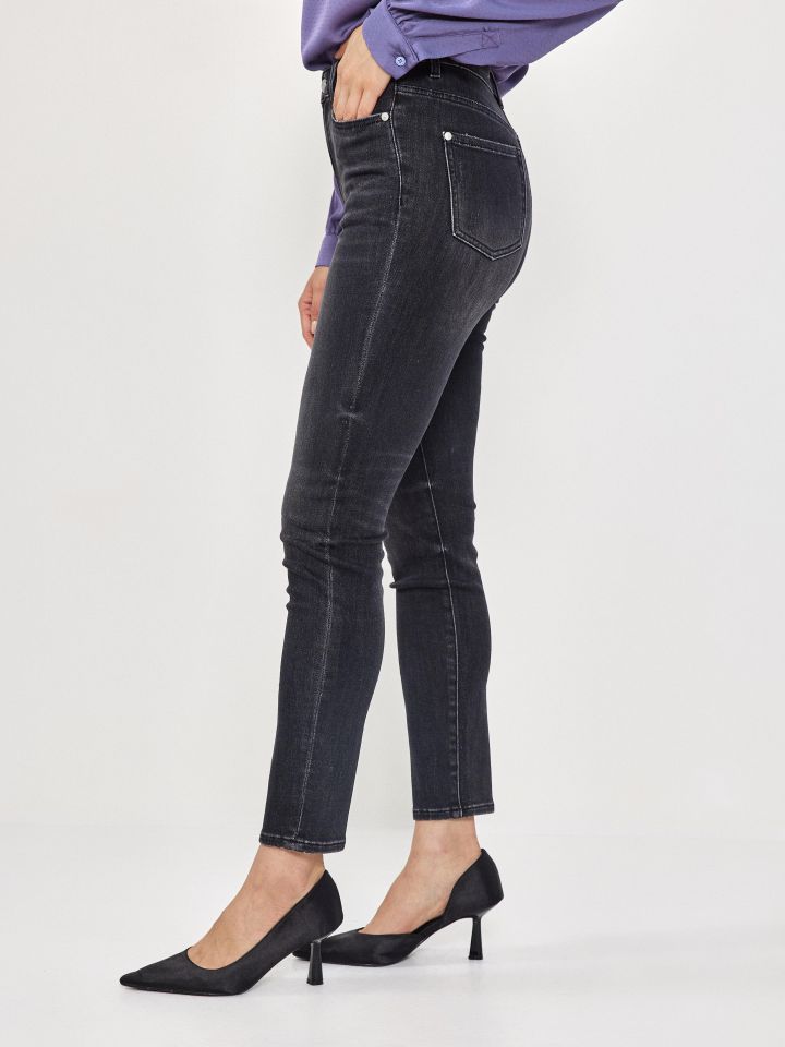 מכנסיים ג’ינס סקיני  PROMO בצבע ג’ינס שחור