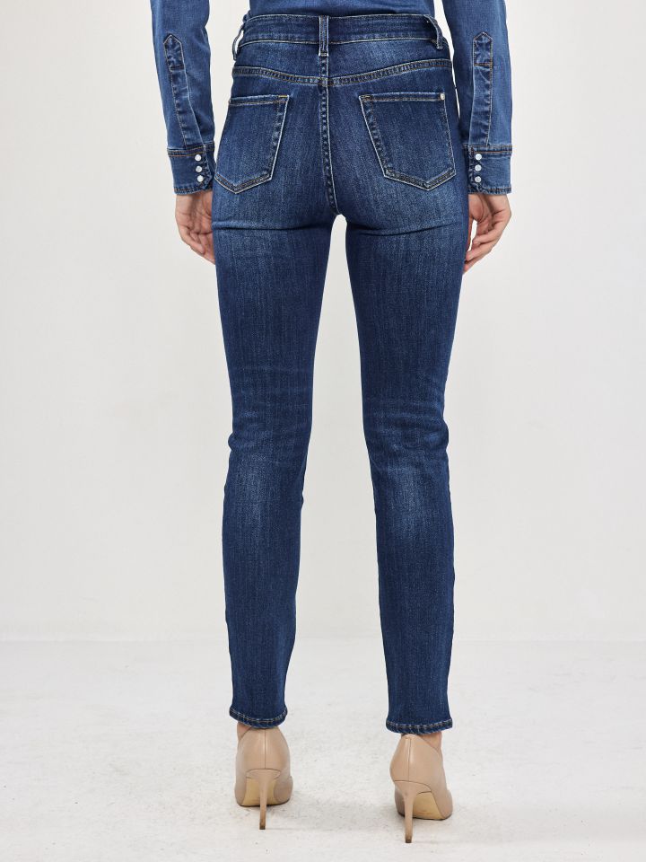 מכנסיים ג’ינס סקיני  PROMO בצבע ג’ינס כהה