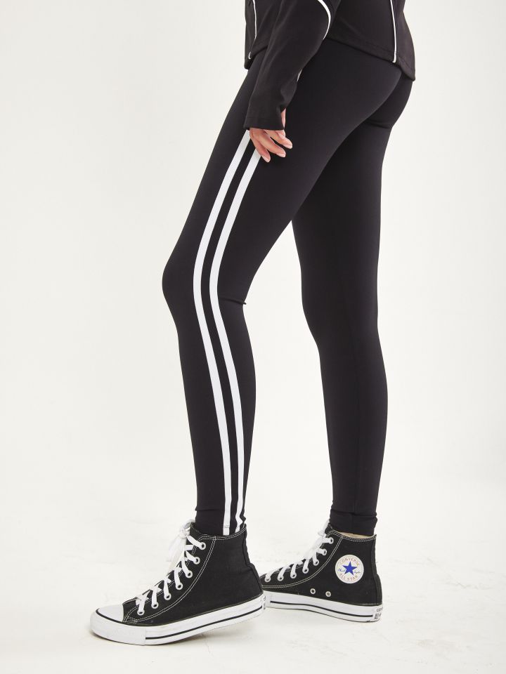 מכנסי טייץ פס צד SPORT NATALY בצבע שחור