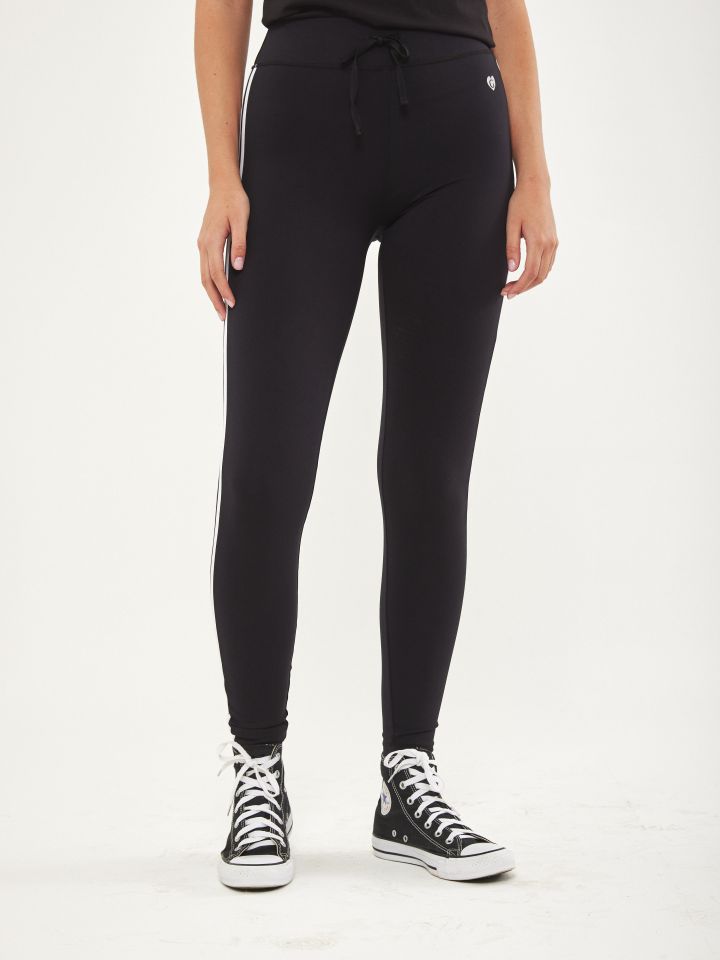 מכנסי טייץ פס צד SPORT NATALY בצבע שחור