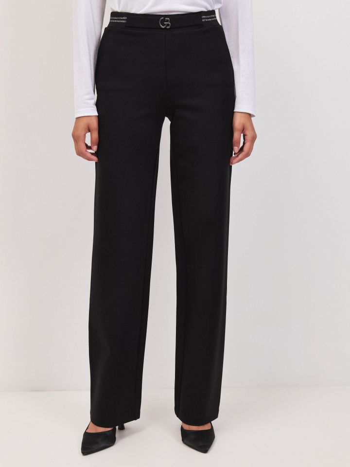 מכנסיים גומי לורקס  PROMO בצבע שחור