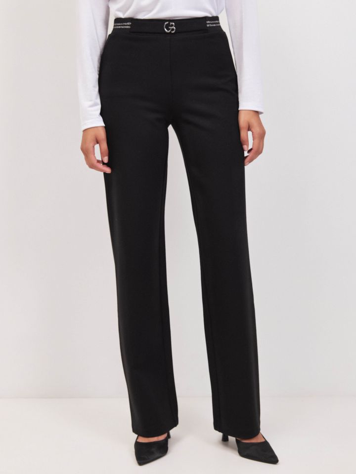 מכנסיים גומי לורקס  PROMO בצבע שחור