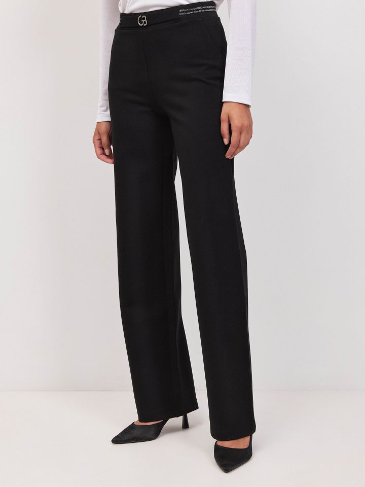 מכנסיים גומי לורקס  PROMO בצבע שחור