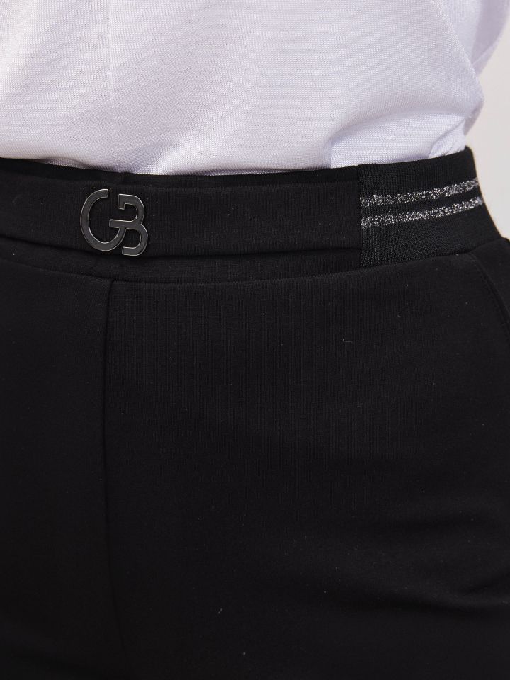 מכנסיים גומי לורקס  PROMO בצבע שחור