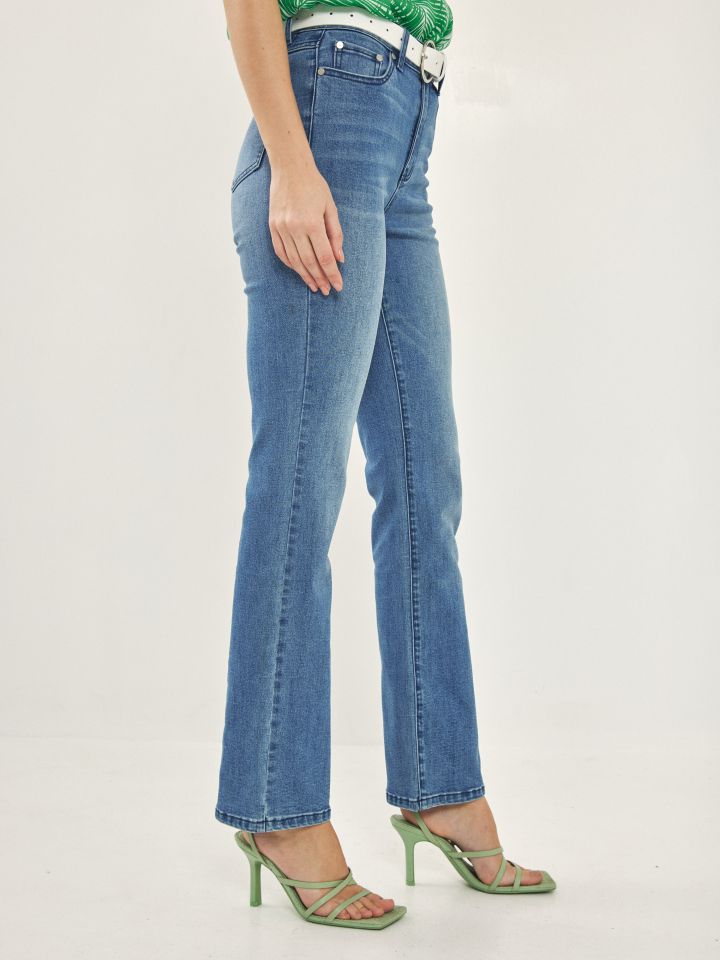 מכנסי ג’ינס פדלפון SHNI בצבע ג’ינס