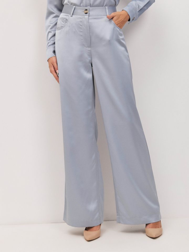 מכנסיים סטן LIAT בצבע אפור