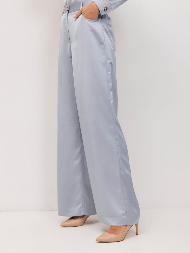 מכנסיים סטן LIAT בצבע אפור