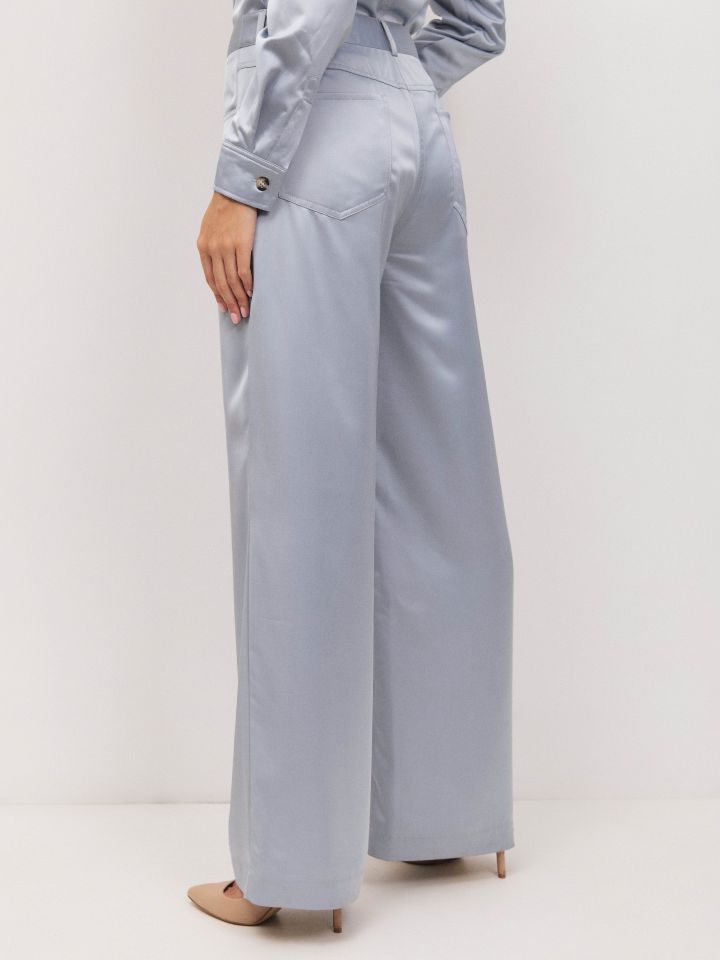 מכנסיים סטן LIAT בצבע אפור