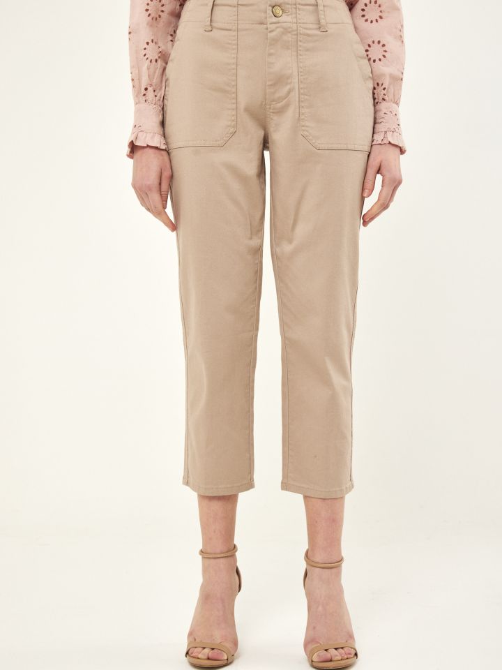 מכנסי דריל 8 PROMO בצבע בייז’