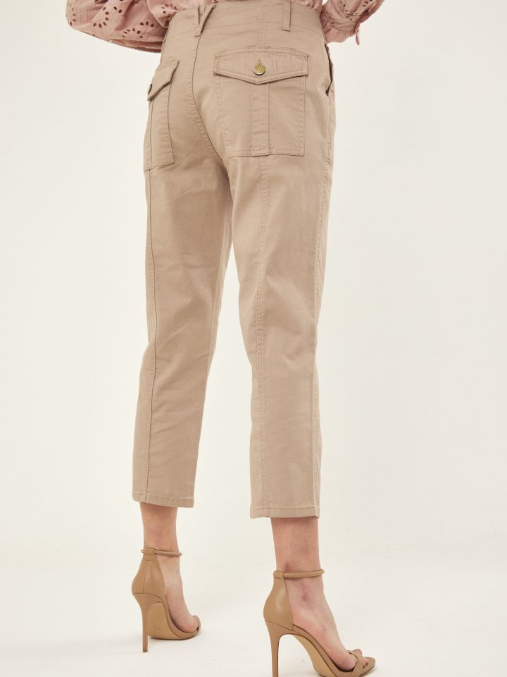 מכנסי דריל 8 PROMO בצבע בייז’