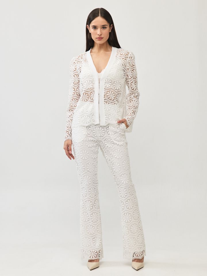 מכנסיים קרושה בצבע אופוויט